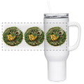 NEW MEXICO PIPEFILLERS LOCAL 420 40oz Stainless Steel Travel Tumbler - white