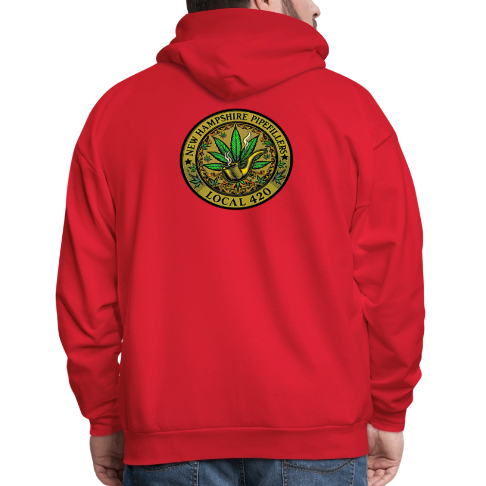 NEW HAMSHIRE PIPEFILLERS LOCAL 420 Men's Hoodie - red