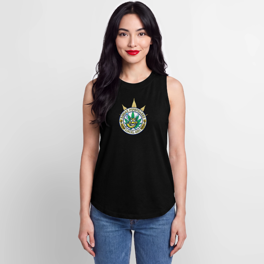 INDIANA PIPEFILLERS LOCAL 420 Women's Relaxed Tank Top - black