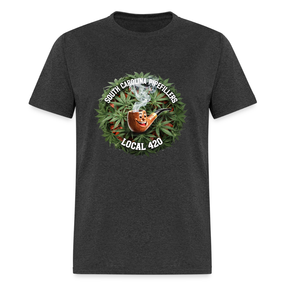 SOUTH CAROLINA PIPEFILLERS LOCAL 420 Men's T-Shirt - heather black