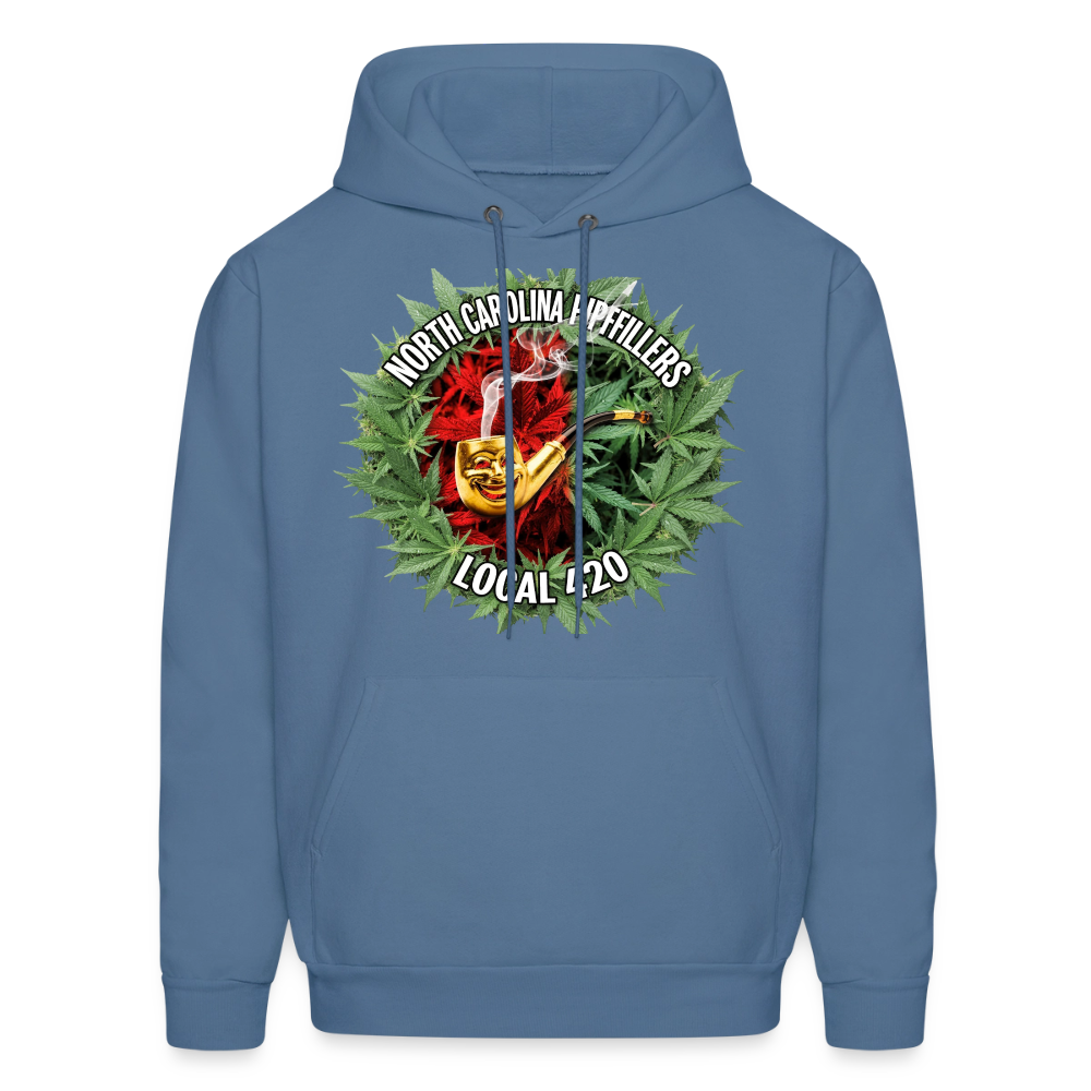 NORTH CAROLINA  PIPEFILLERS LOCAL 420 Men's Hoodie - denim blue