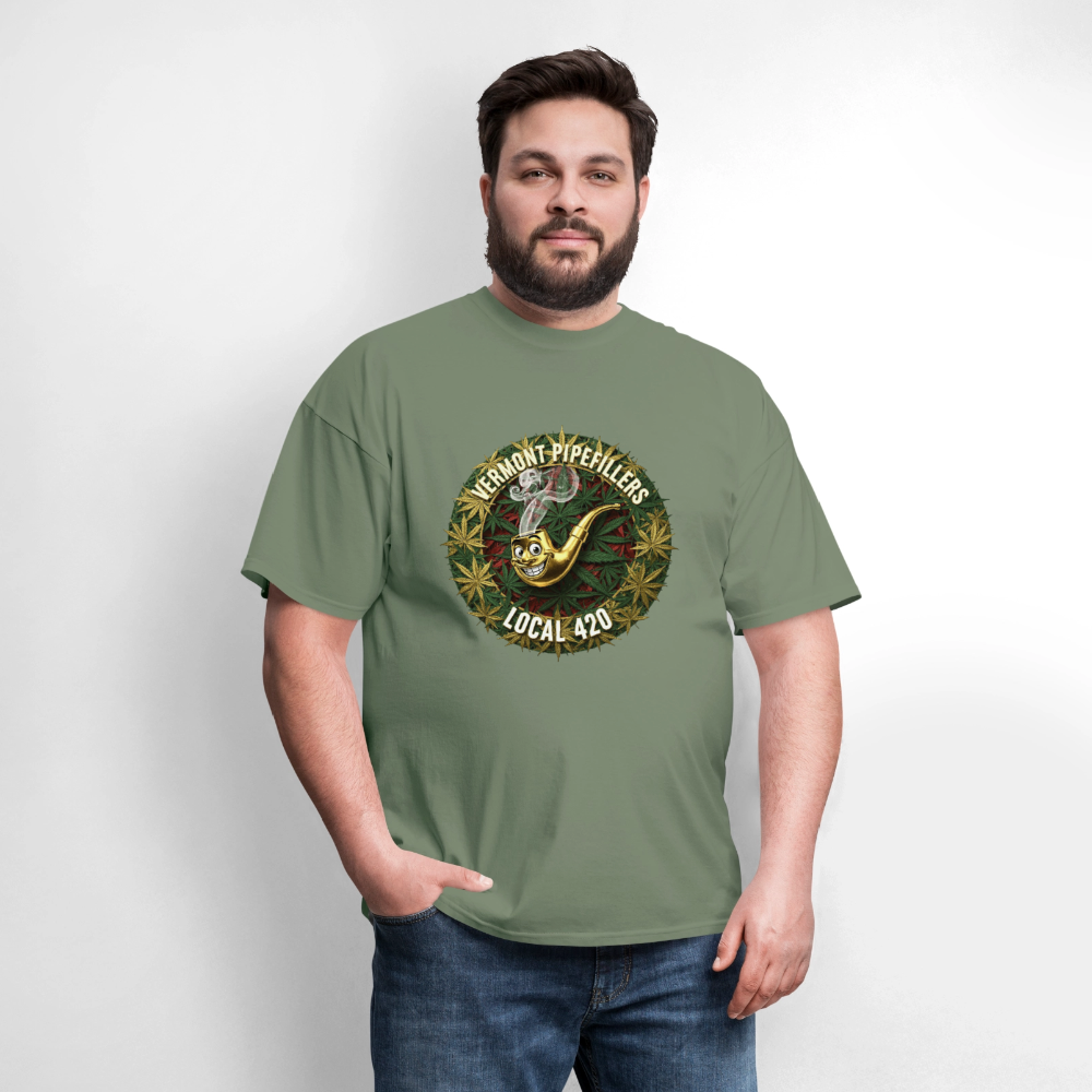 VERMONT PIPEFILLERS LOCAL 420 Men's T-Shirt - military green