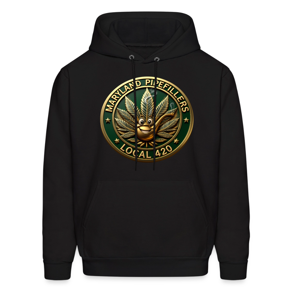 MARYLAND PIPEFILLERS LOCAL 420 Men's Hoodie - black