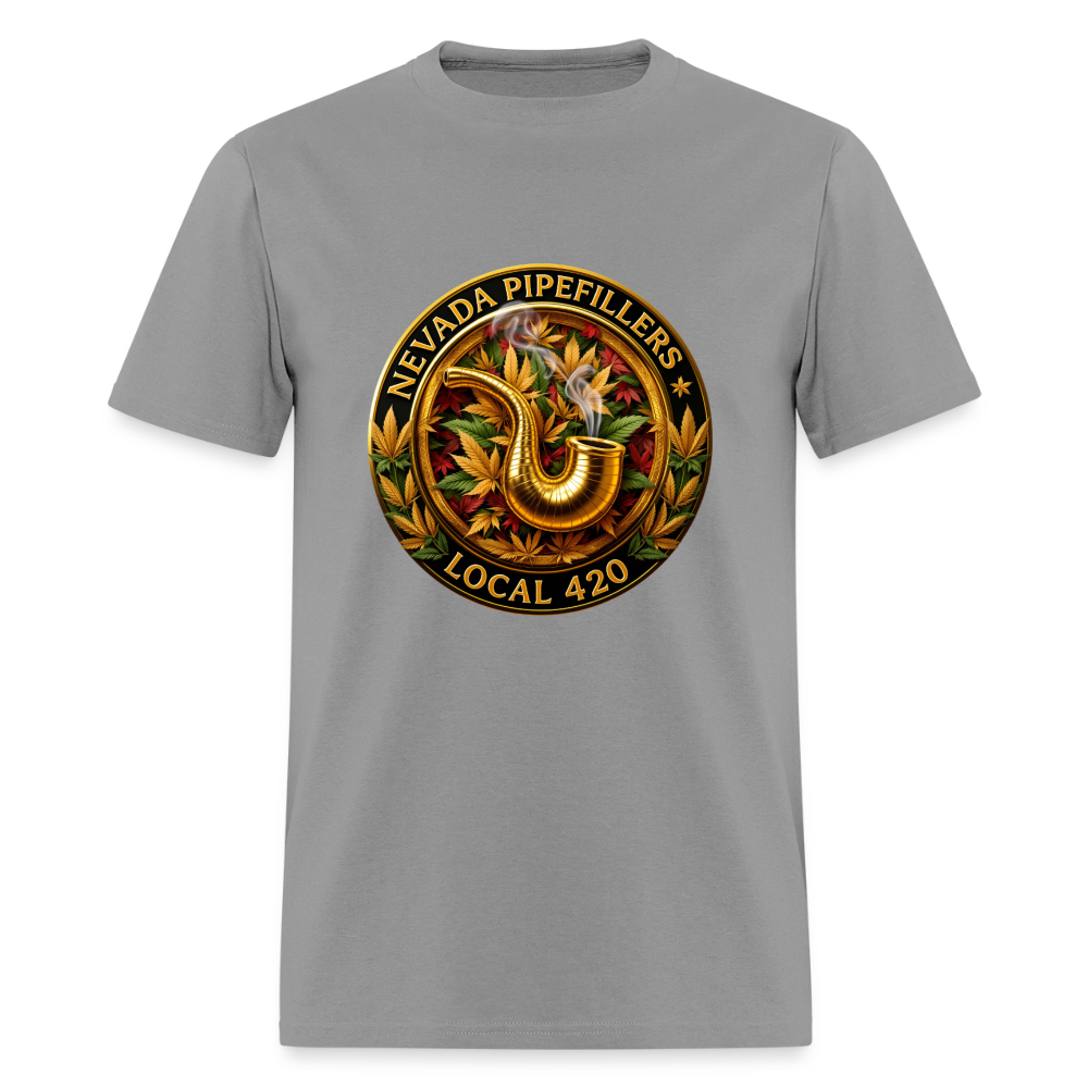 NEVADA PIPEFILLERS LOCAL 420  Men's T-Shirt - rock