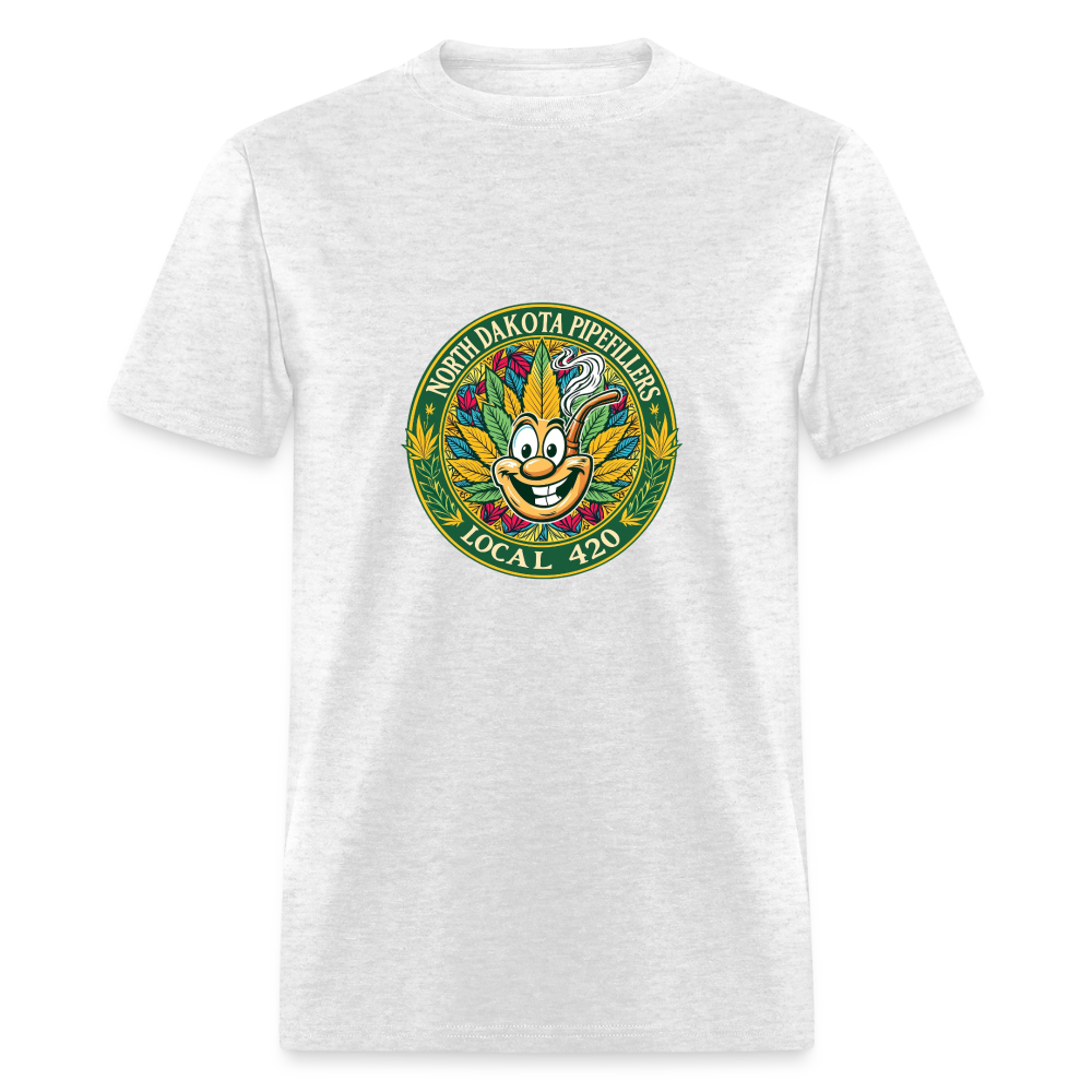 NORTH DAKOTA PIPEFILLERS LOCAL 420 Men's T-Shirt - light heather gray