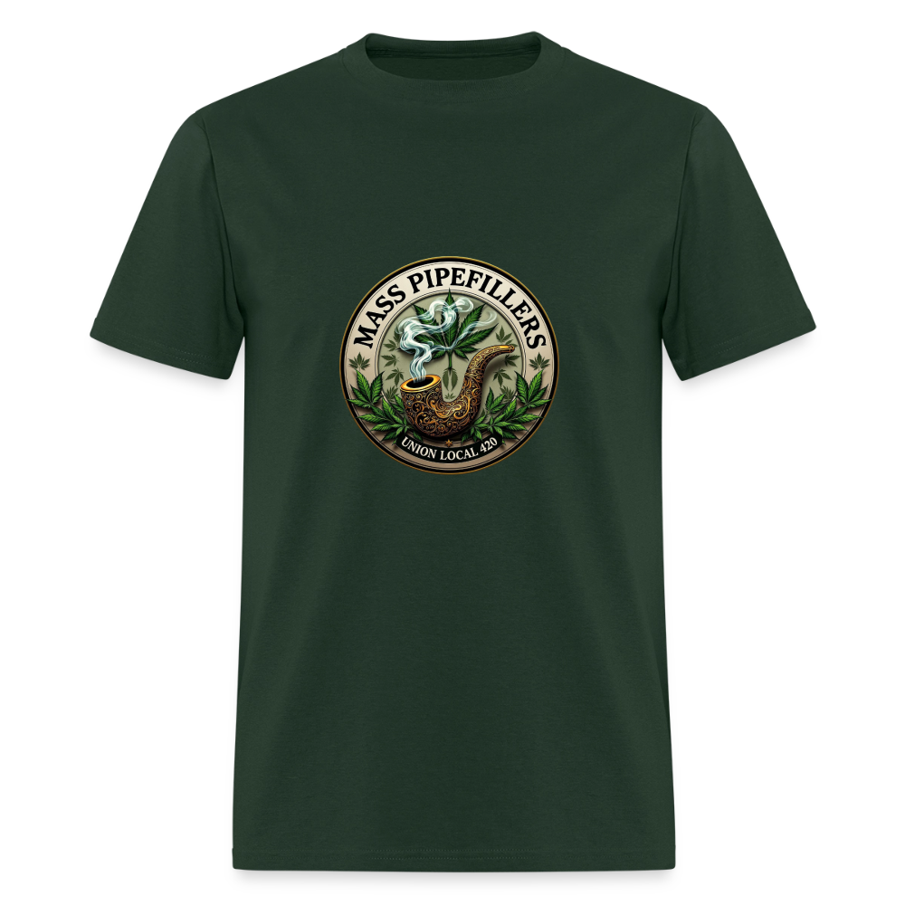 MASS PIPEFILLERS UNION LOCAL 420 Men's T-Shirt - forest green