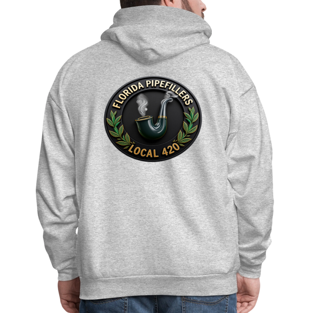 FLORIDA PIPEFILLERS LOCAL 420 F/B DESIGN Men's Hoodie - heather gray