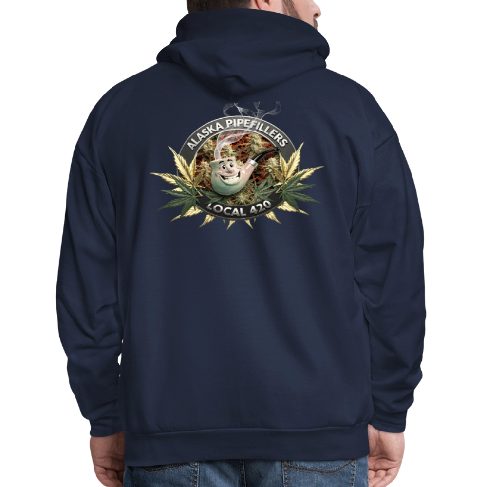 ALASKA  PIPEFILLERS LOCAL 420 F/B DESIGN Men's Hoodie - navy
