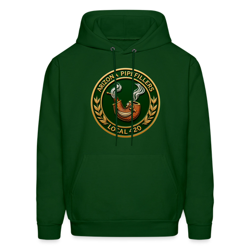 ARIZONIA PIPEFILLERS LOCAL 420 F/B DESIGN Men's Hoodie - forest green