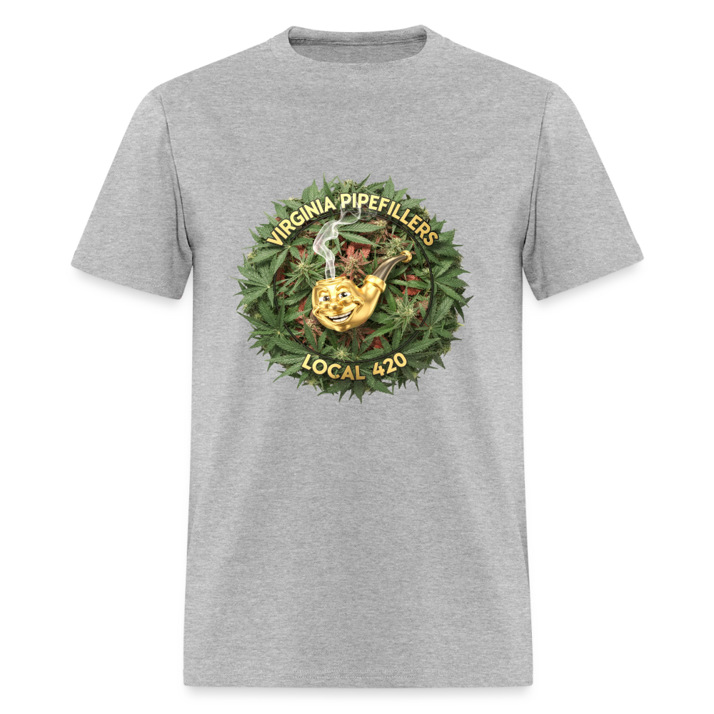 VIRGINIA PIPEFILLERS LOCAL 420 F/B DESIGN Men's T-Shirt - heather gray