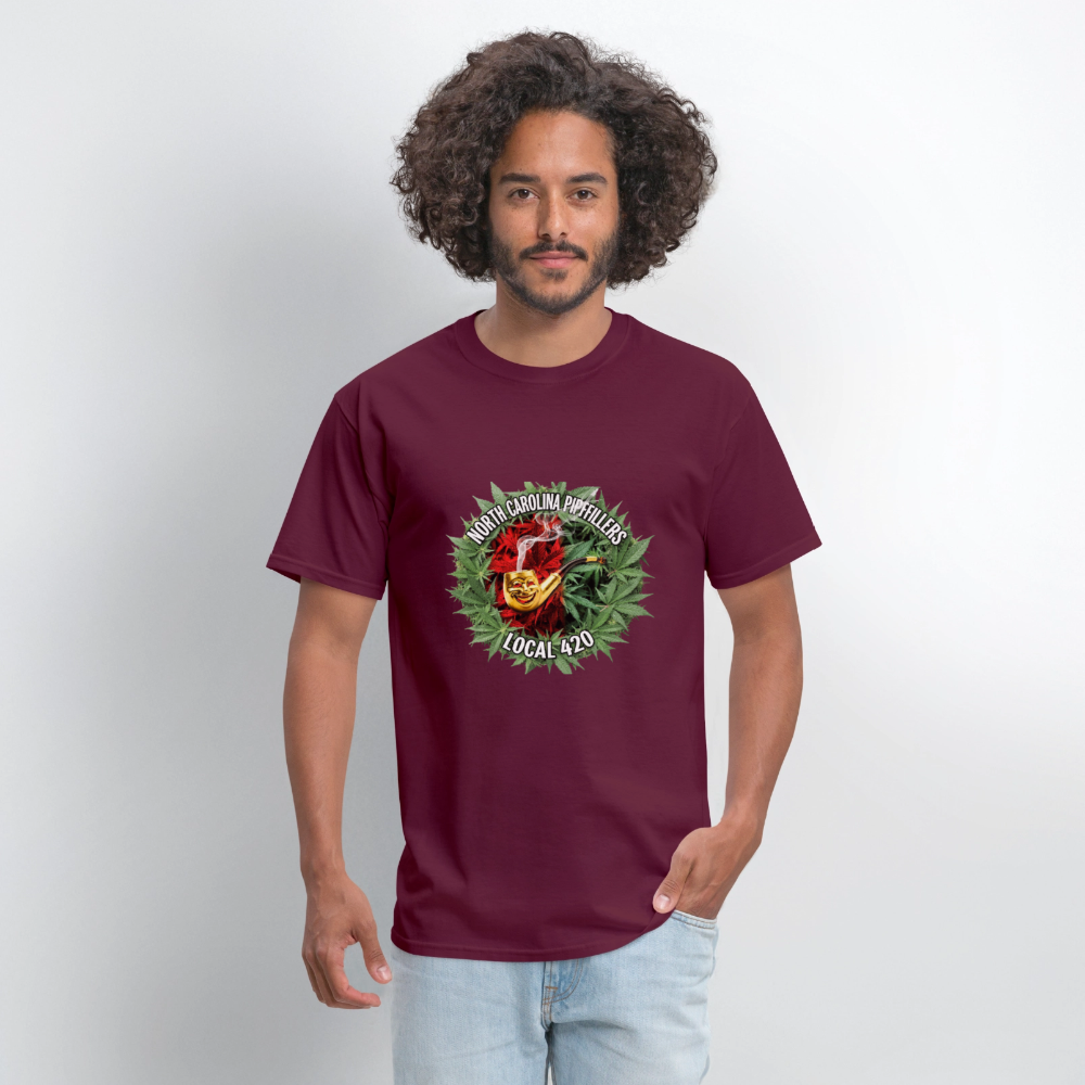 NORTH CAROLINA PIPEFILLERS LOCAL 420 Men's T-Shirt - burgundy