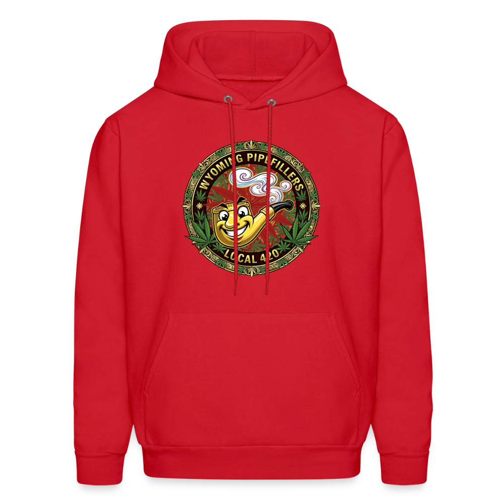 WYOMING PIPEFILLERS LOCAL 420 Men's Hoodie - red