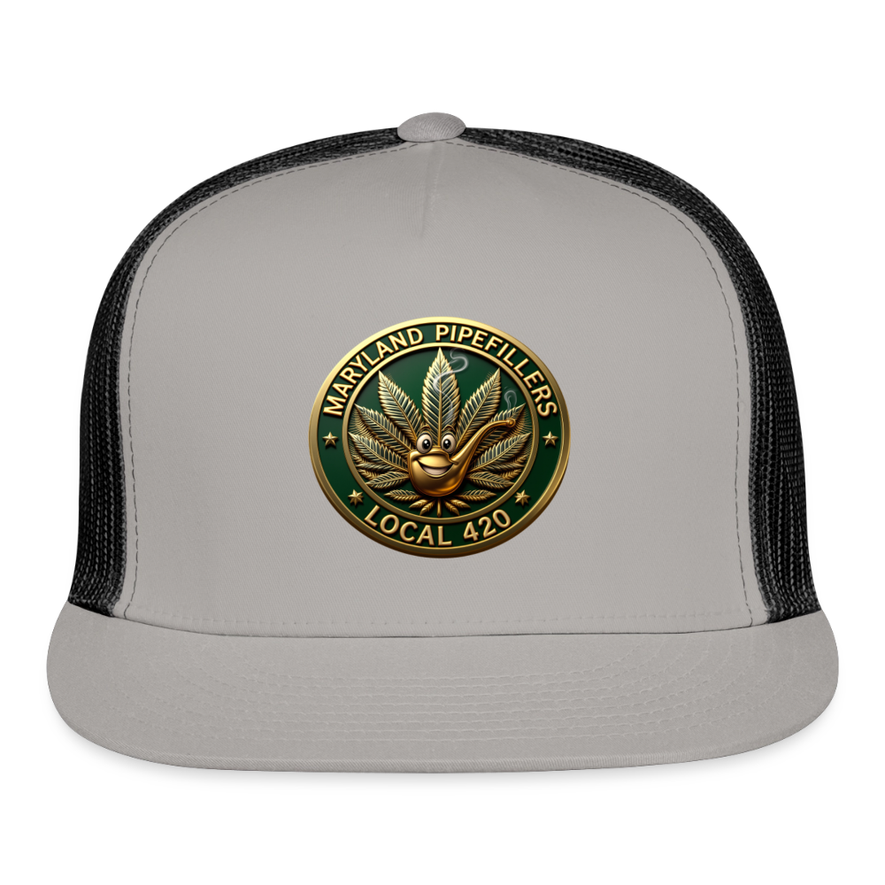 MARYLAND PIPEFILLERS LOCAL 420 Trucker Hat - gray/black