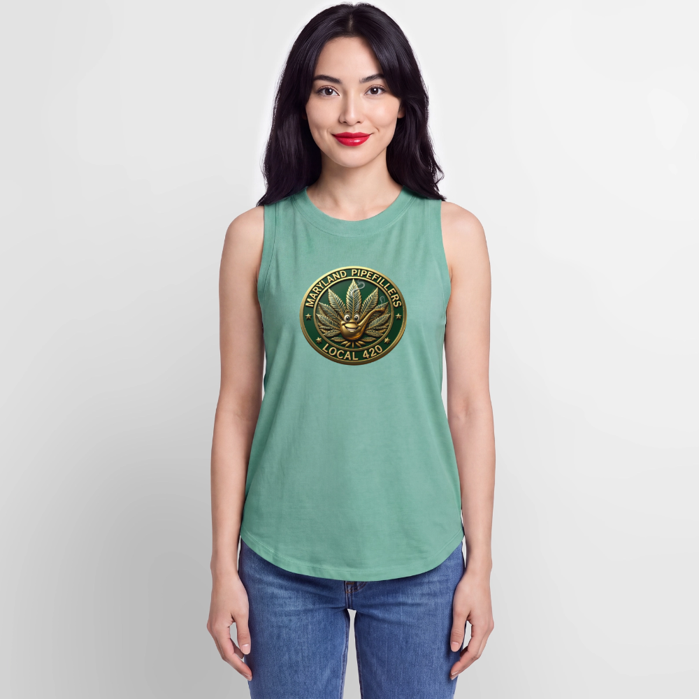 MARYLAND PIPEFILLERS LOCAL 420 Women's Relaxed Tank Top - saltwater