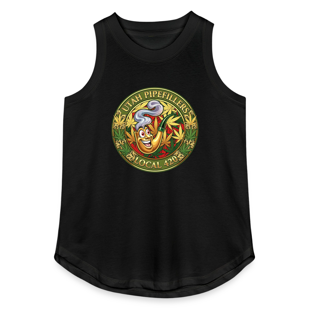 UTAH PIPEFILLERS LOCAL 420 Women's Relaxed Tank Top - black