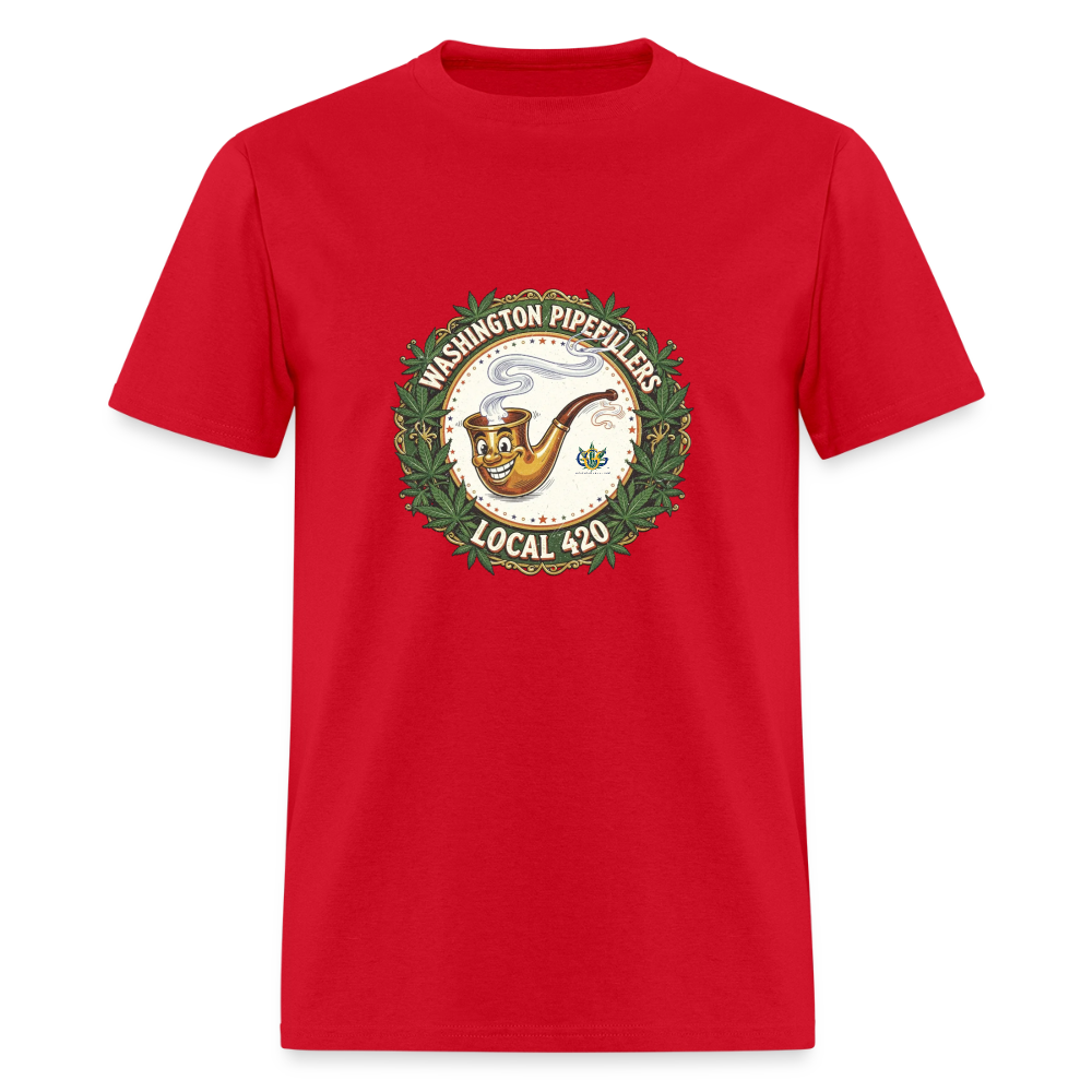 WASHINGTON PIPEFILLERS LOCAL 420 Men's T-Shirt - red