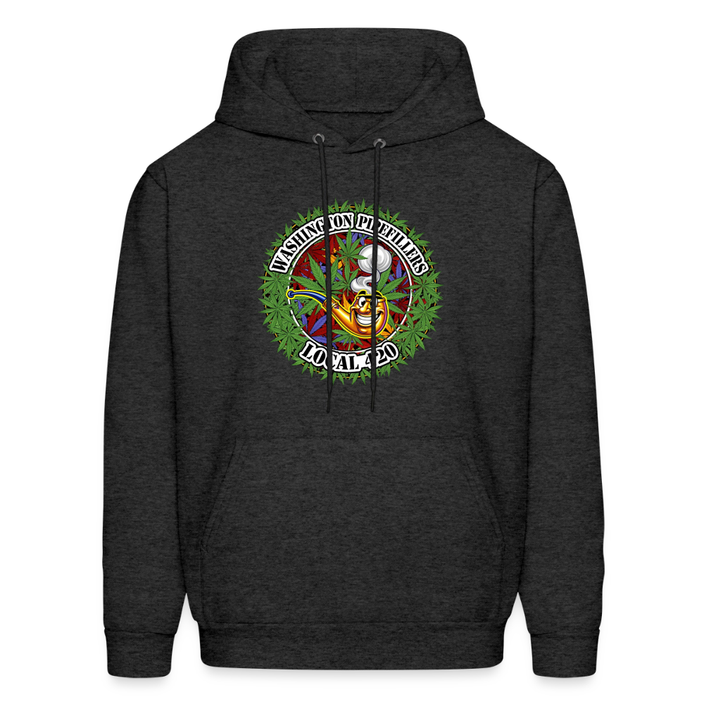 WASHINGTON PIPEFILLERS LOCAL 420 F/B DESIGN Men's Hoodie - charcoal grey