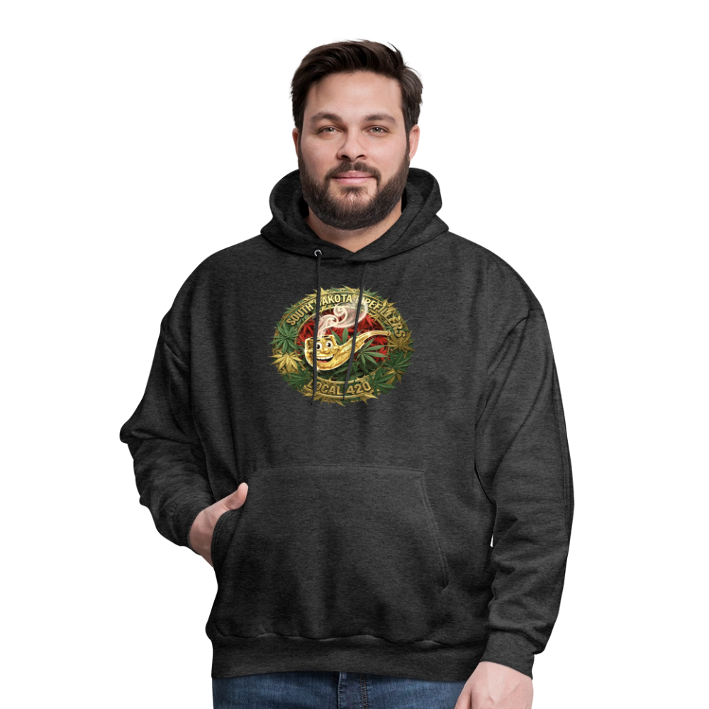 SOUTH DAKOTA PIPEFILLERS LOCAL 420  F/B DESIGN Men's Hoodie - charcoal grey