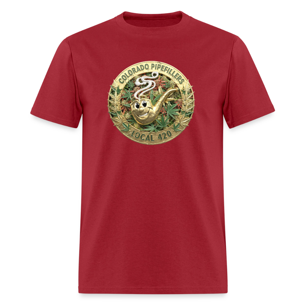 COLORADO PIPEFILLERS LOCAL 420 Men's T-Shirt - true red