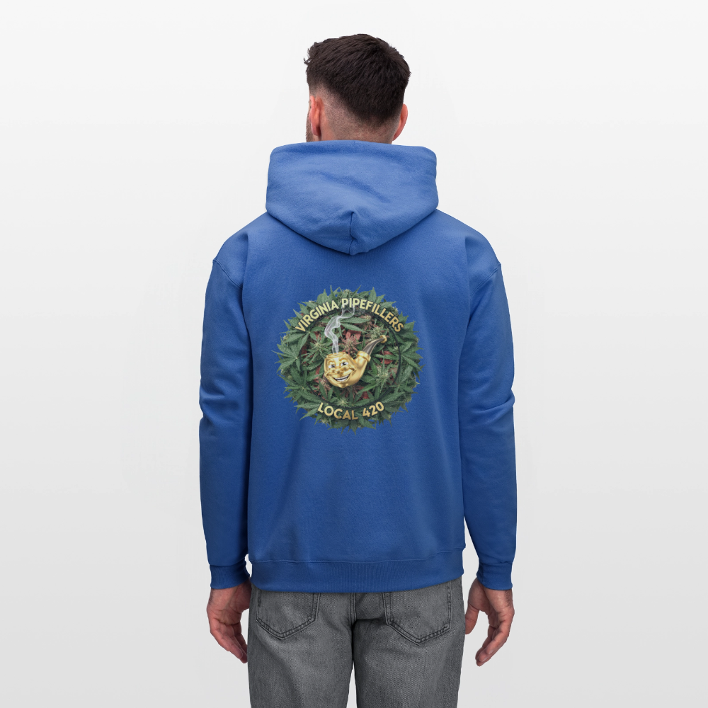 VIRGINIA PIPEFILLERS LOCAL 420 F/B DESIGN Men's  Hoodie - royal blue