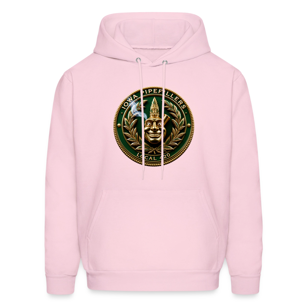 IOWA PIPEFILLERS LOCAL 420 F/B DESIGN Men's Hoodie - pale pink
