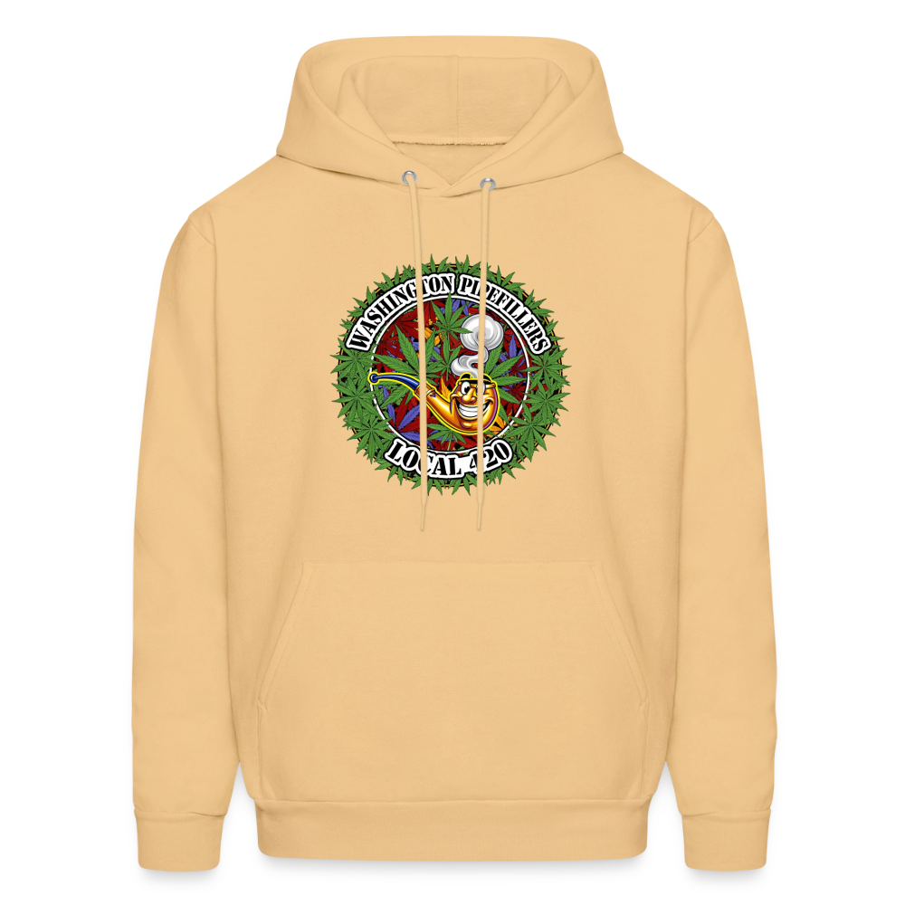 WASHINGTON PIPEFILLERS LOCAL 420 Men's Hoodie - light gold 