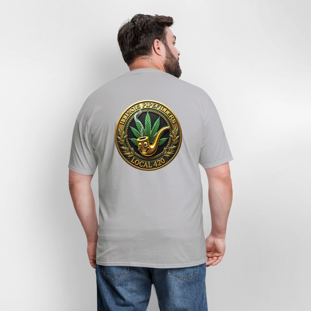 ILLINOIS PIPEFILLERS LOCAL 420 F/B DESIGN Men's T-Shirt - rock