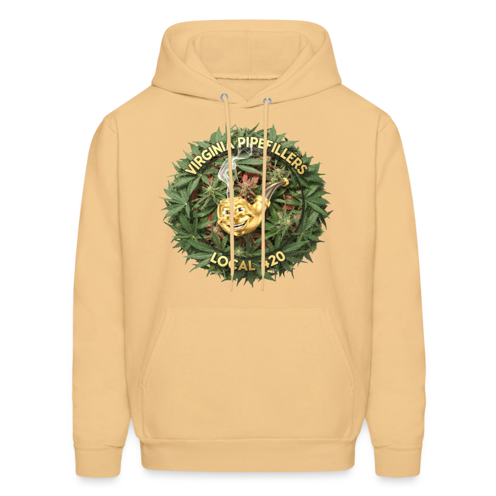 VIRGINIA PIPEFILLERS LOCAL 420 Men's Hoodie - light gold 