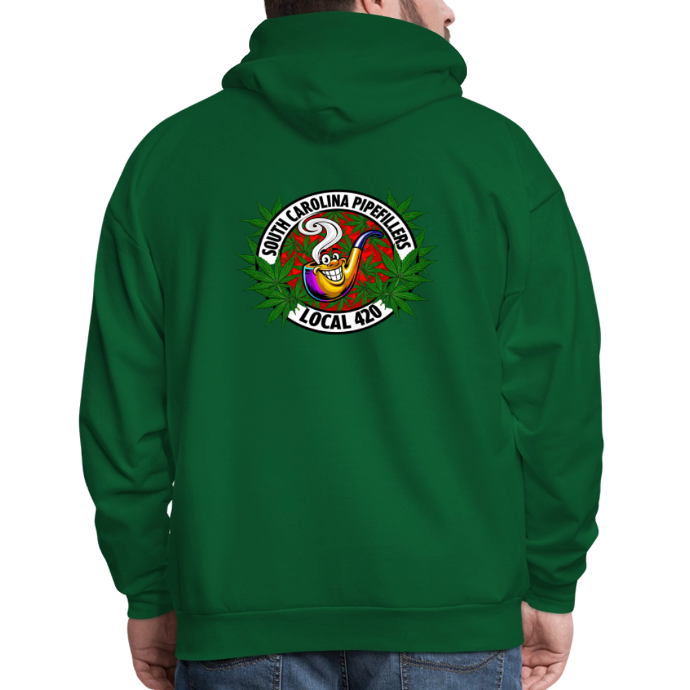 SOUTH CAROLINA PIPEFILLERS LOCAL 420 F/B DESIGN Men's Hoodie - forest green