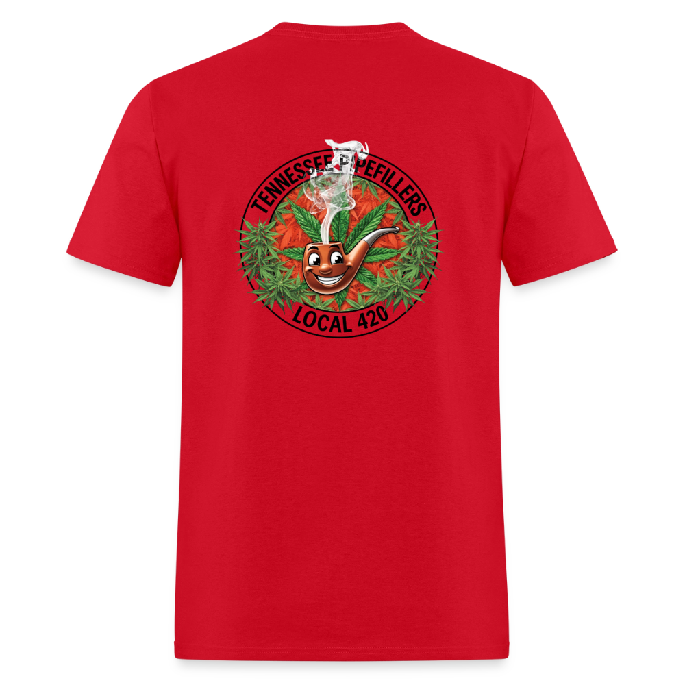 TENNESSEE PIPEFILLERS LOCAL 420 Men's T-Shirt - red