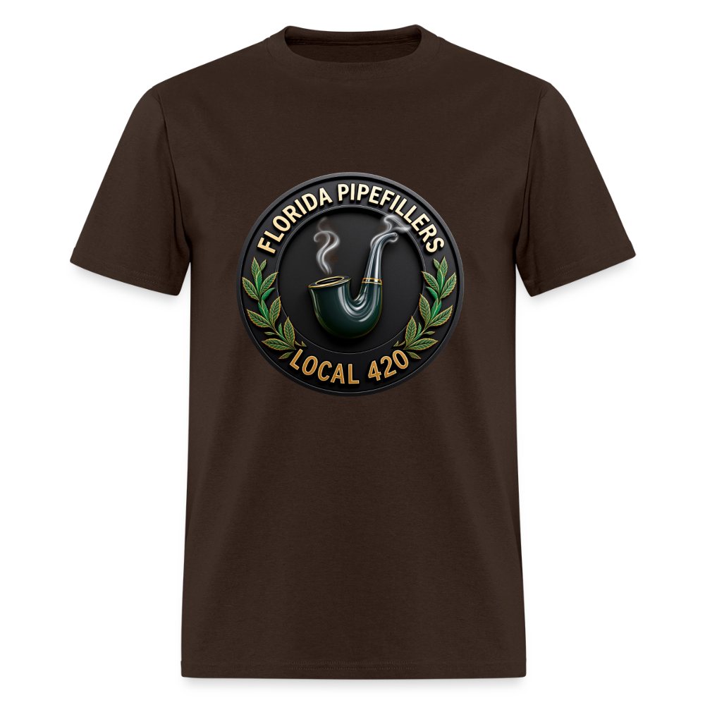 FLORIDA PIPEFILLERS LOCAL 420 Men's T-Shirt - brown