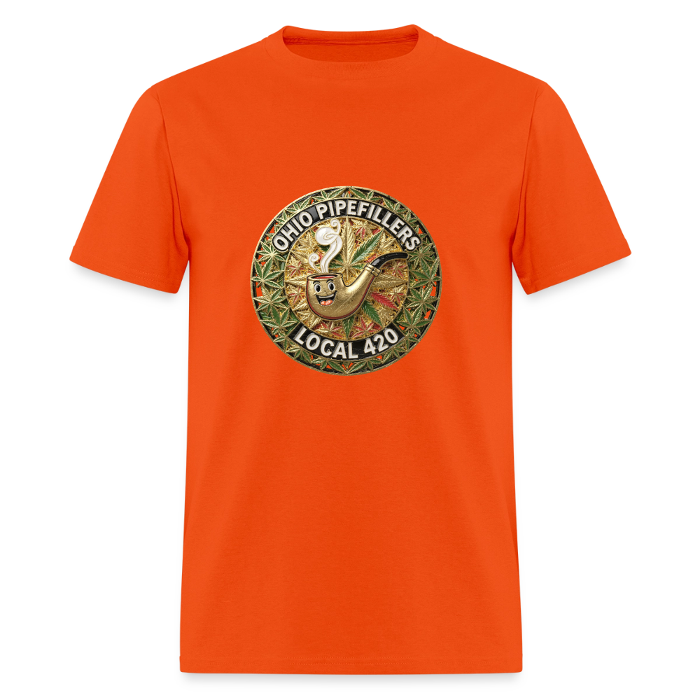 OHIO PIPEFILLERS LOCAL 420  F/B DESIGNS Men's T-Shirt - orange