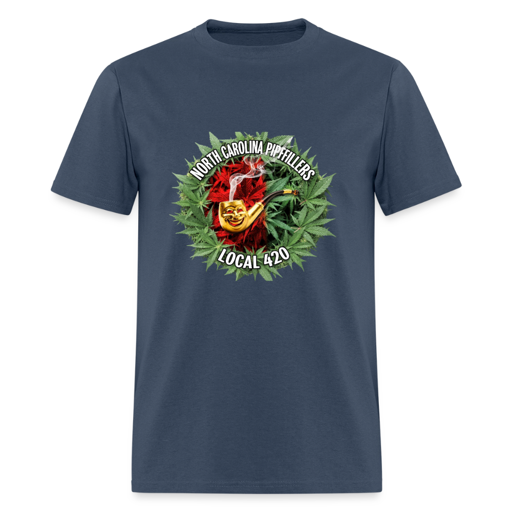 NORTH CAROLINA PIPEFILLERS LOCAL 420 Men's T-Shirt -  blue dusk