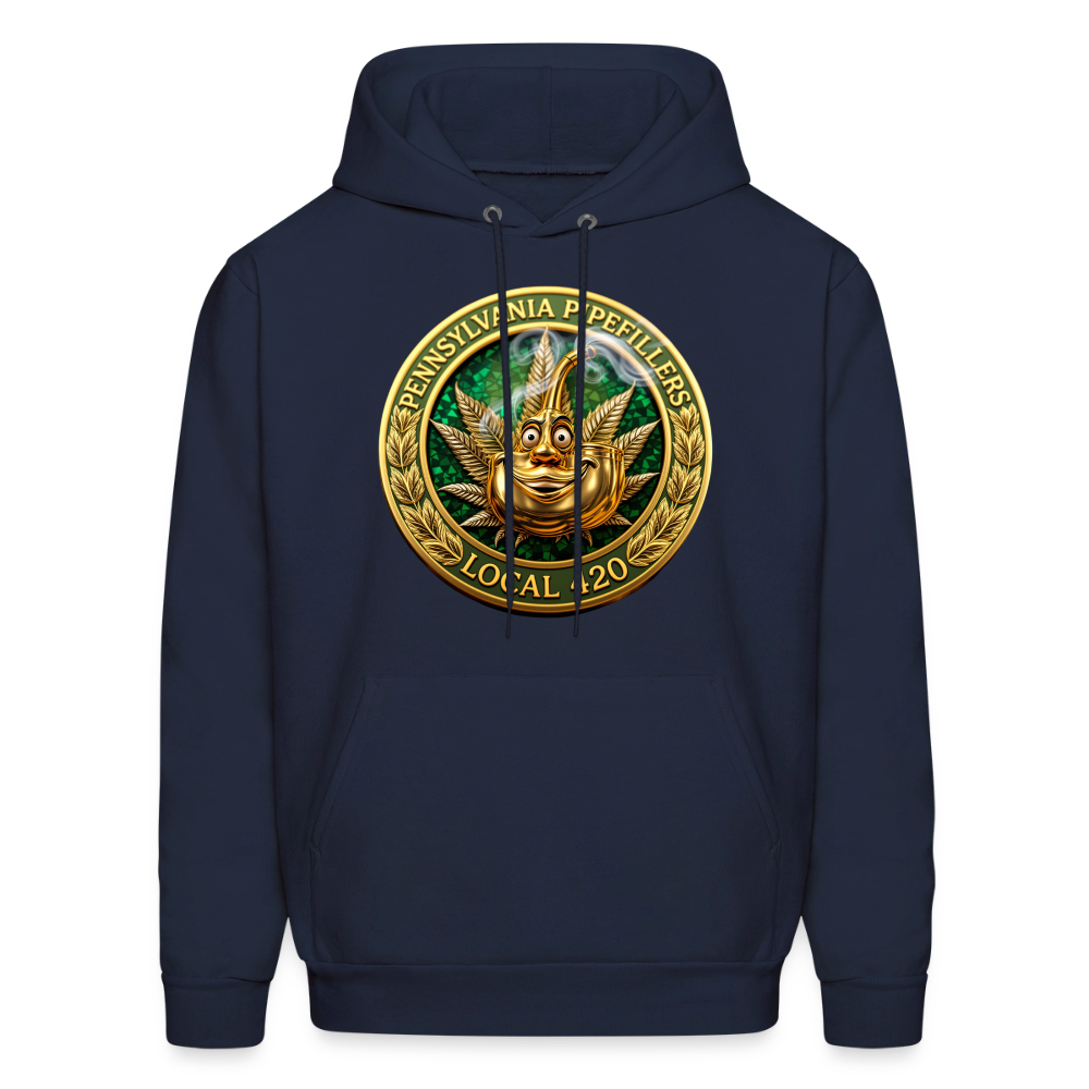 PENNSYLVANIA PIPEFILLERS LOCAL 420 F/B DESIGNS Men's Hoodie - navy