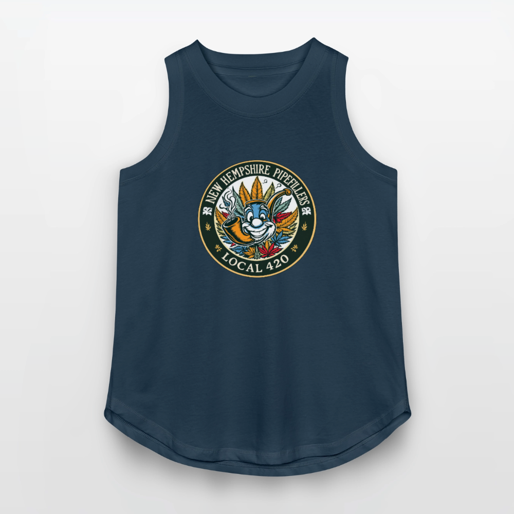 NEW HEMPSHIRE PIPEFILLERS LOCAL 420 Women's Relaxed Tank Top - denim