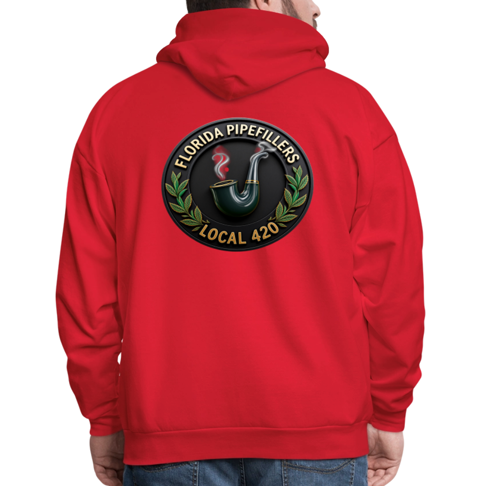 FLORIDA PIPEFILLERS LOCAL 420 F/B DESIGN Men's Hoodie - red