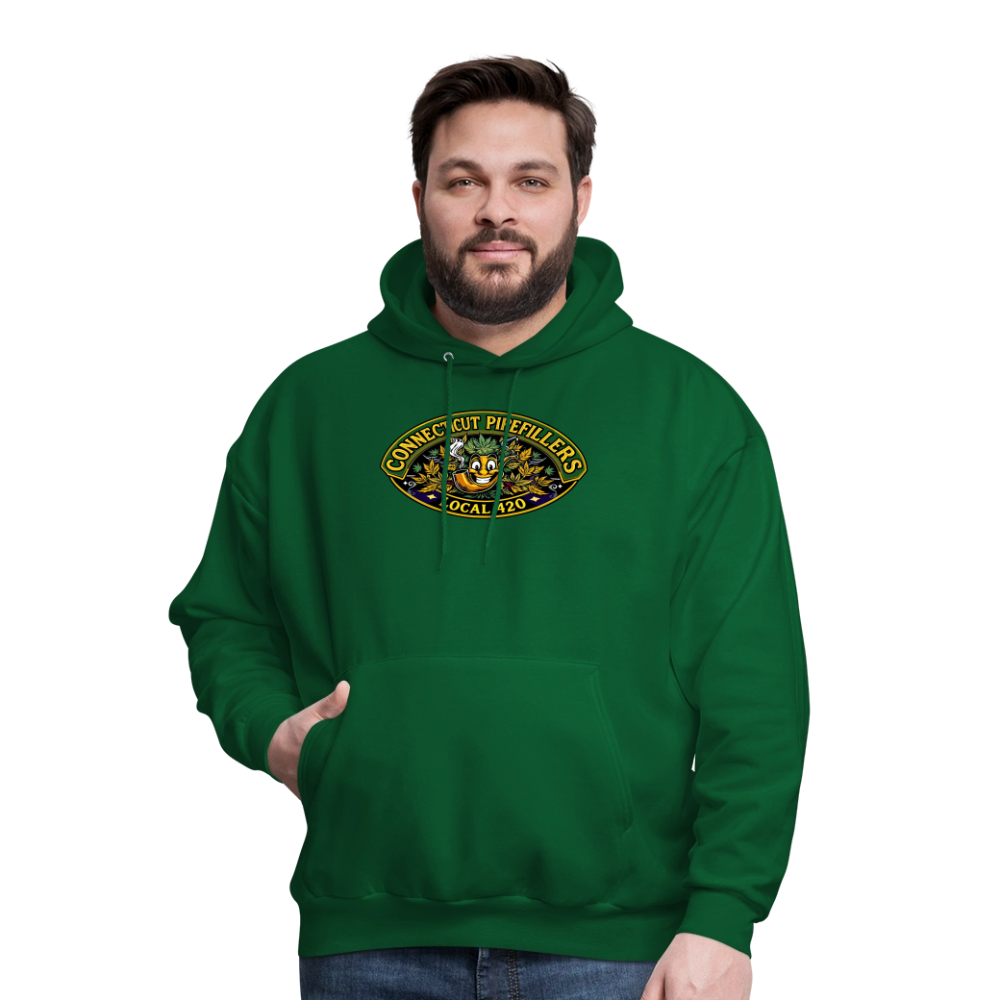 CONNECTICUT PIPEFILLERD LOCAL 420 F/B DESIGN Men's Hoodie - forest green