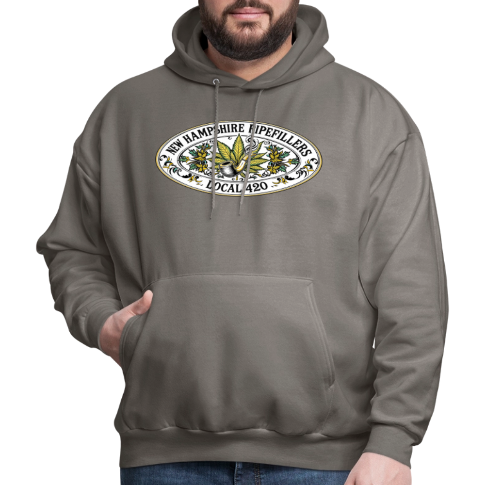 NEW HAMPSHIRE PIPEFILLERS LOCAL 420 Men's Hoodie - asphalt gray