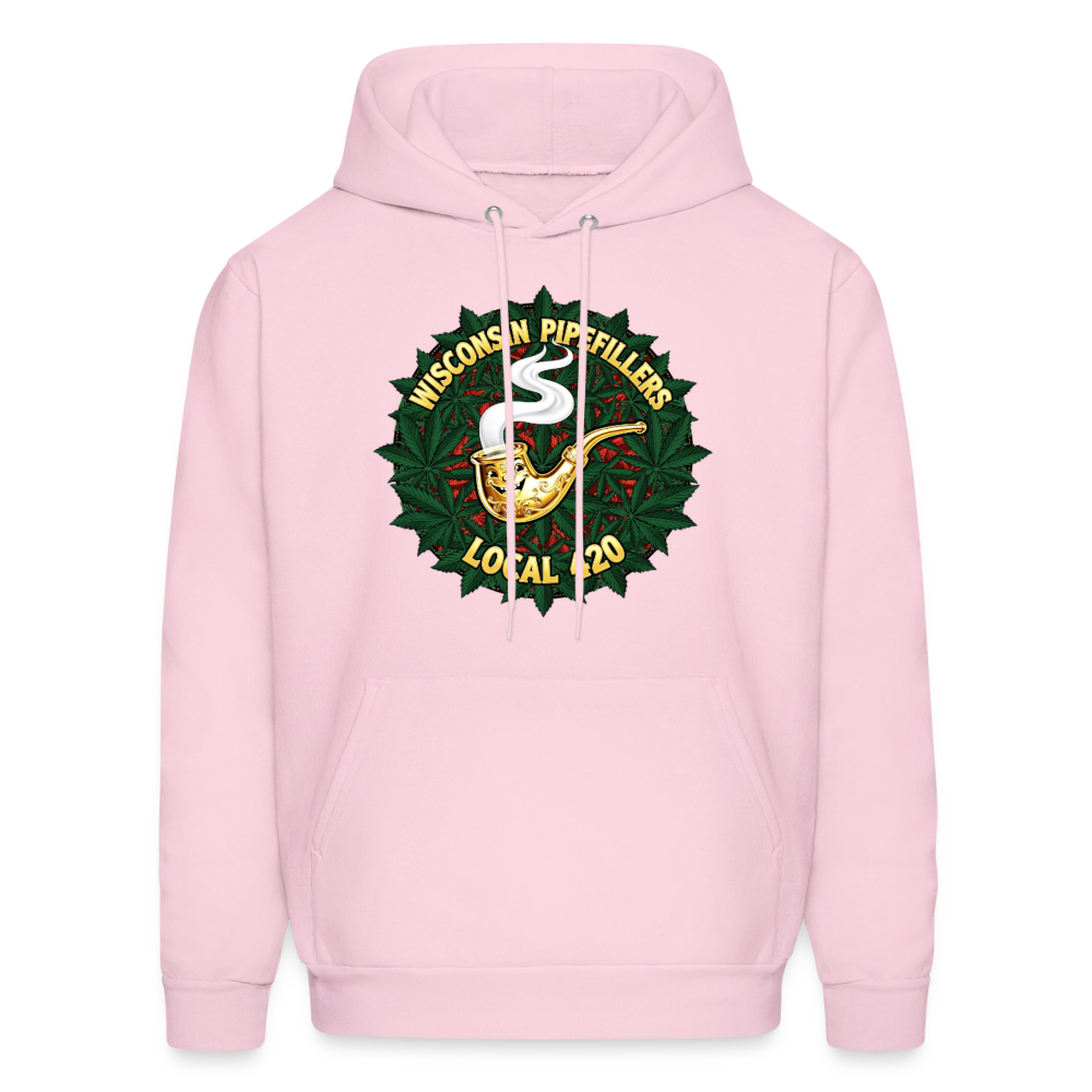 WISCONSIN PIPEFILLERS LOCAL 420 Men's Hoodie - pale pink