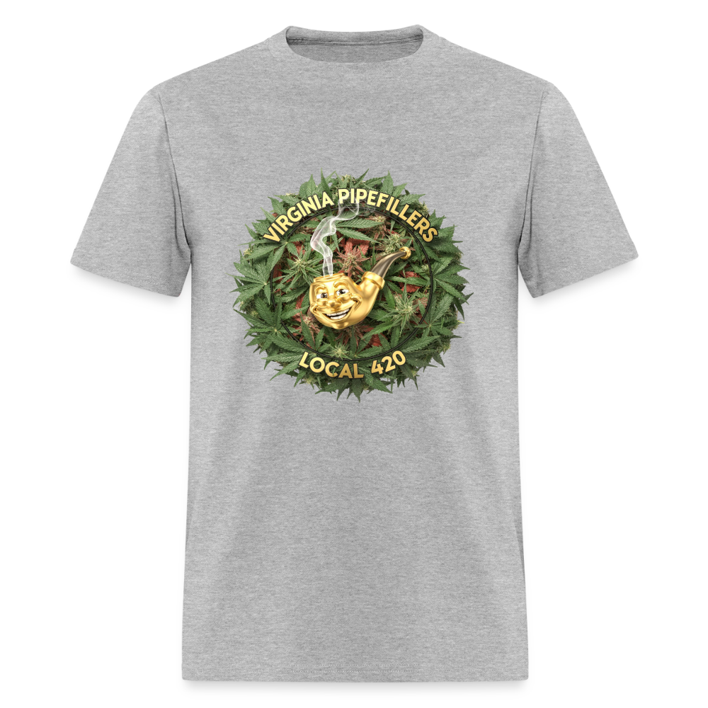 VIRGINIA PIPEFILLERS LOCAL 420 Men's T-Shirt - heather gray