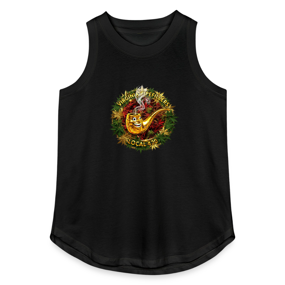VIRGINIA PIPEFILLERS LOCAL 420 Women's Relaxed Tank Top - black