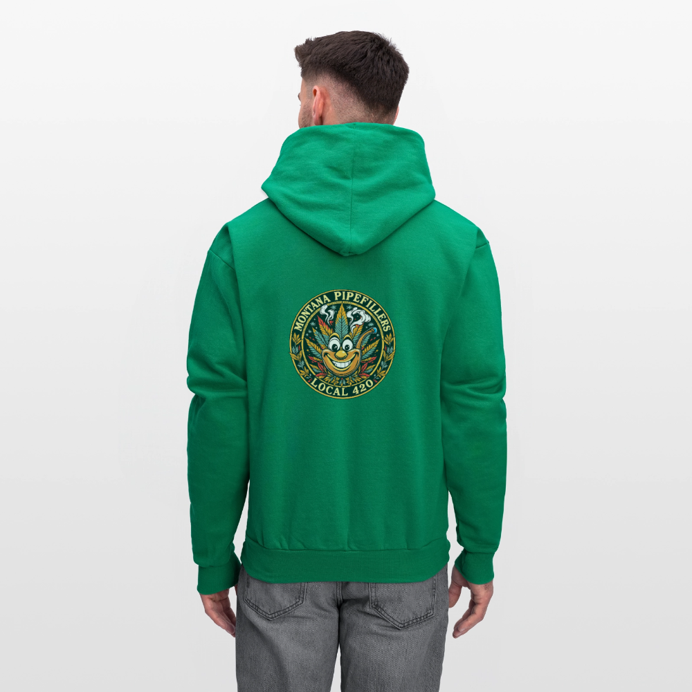 MONTANA PIPEFILLERS LOCAL 420 F/B DESIGN Men's Hoodie - kelly green