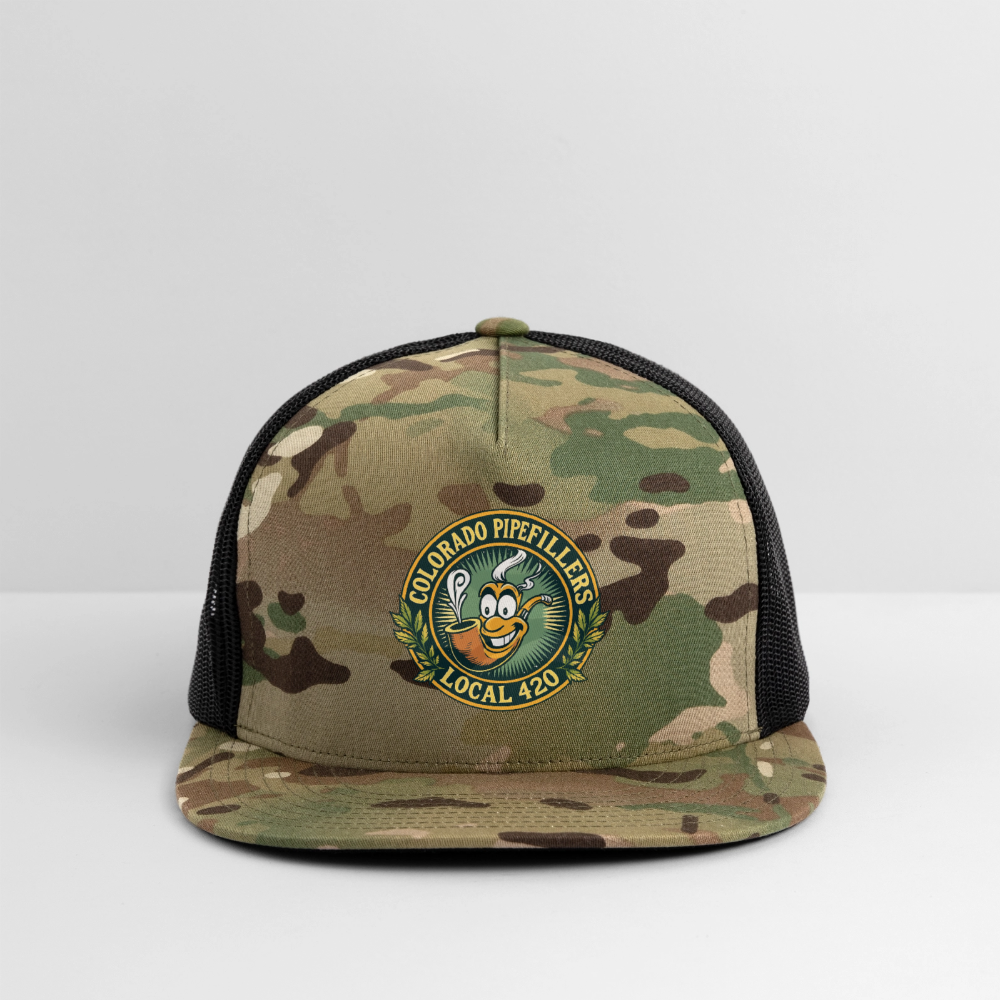 COLORADO PIPEFILLERS LOCAL 420 CAMO Trucker Hat - MultiCam\black