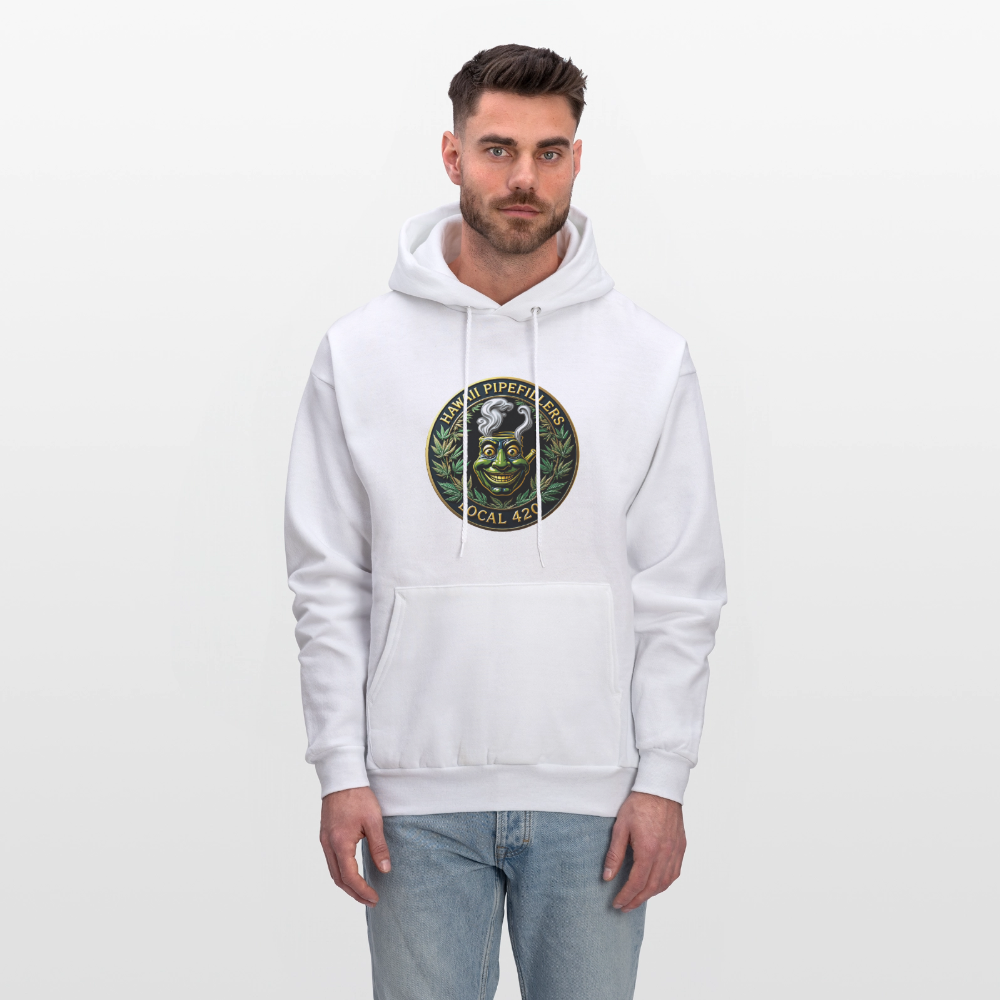 HAWAII PIPEFILLERS LOCAL 420 Men's Hoodie - white