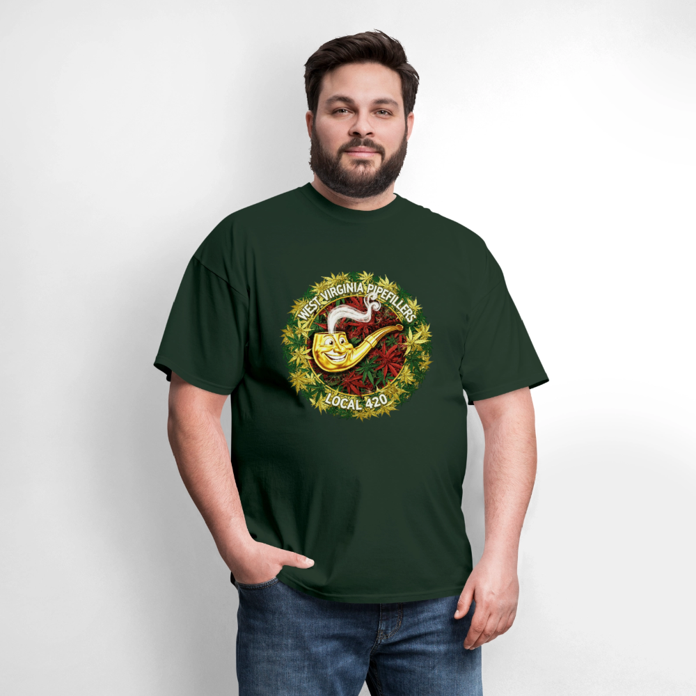 WEST VIRGINIA PIPIEFILLERS LOCAL 420 Men's T-Shirt - forest green