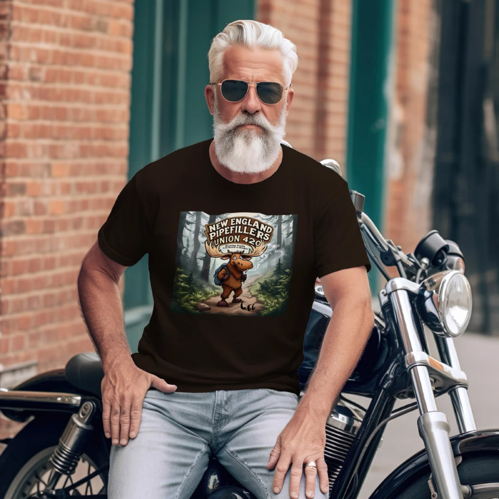 NEW ENGLAND PIPEFILLERS LOCAL 420 MOOSE TRIALS F/B DESIGN Gildan 5.3 oz. T-Shirt