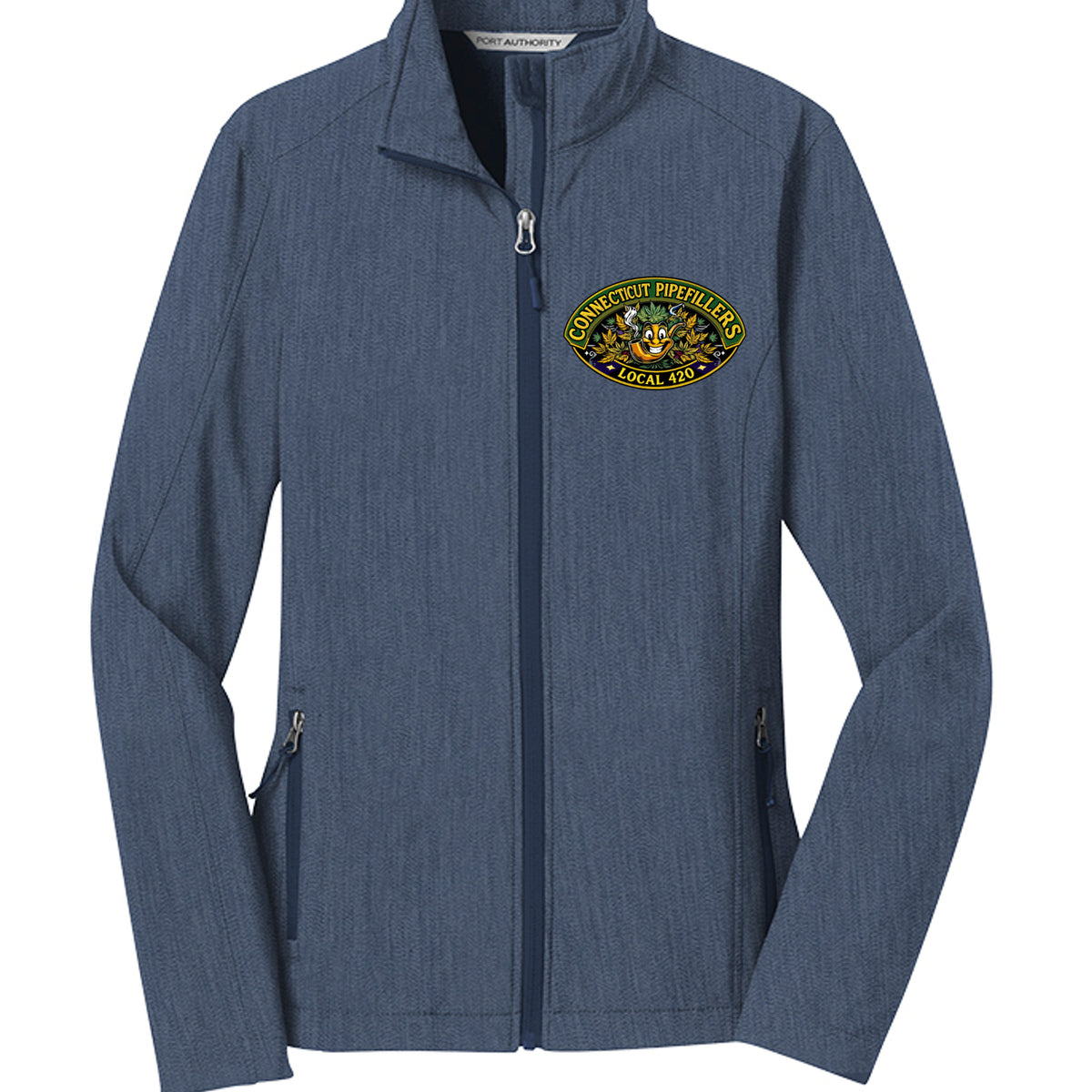 Navy Heather - L317 - FRONT